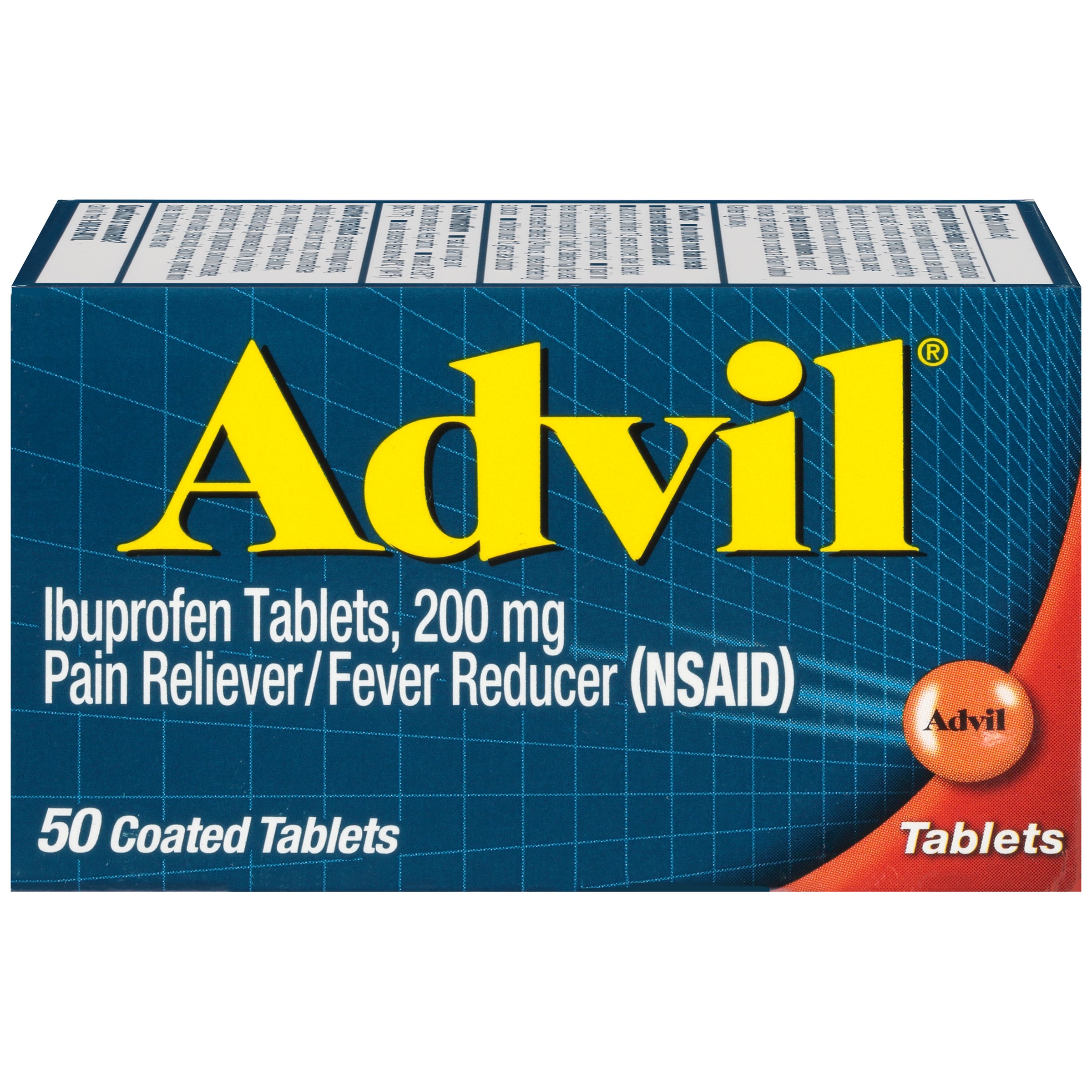 Advil Pain Reliever and Fever Reducer - 50 Ct - Bellso